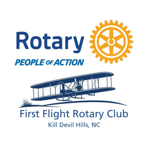First Flight Rotary Club, Kill Devil Hills NC – Rotary People of Action logo